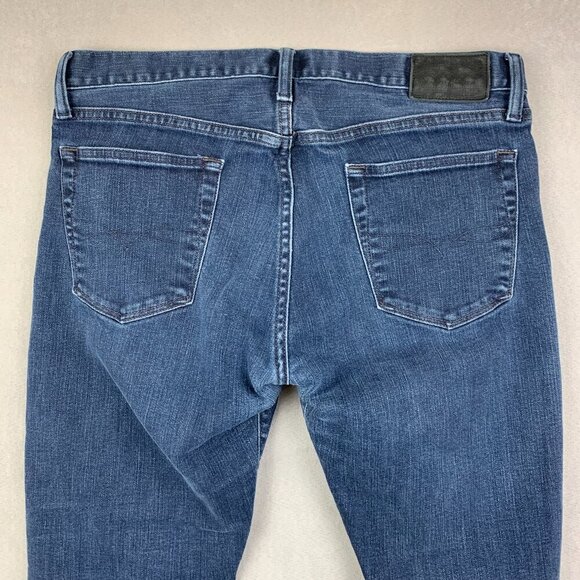 Ralph Lauren Polo Mens Pants 33 Blue Jeans Varick Slim Straight Denim 33x32 - Picture 11 of 13